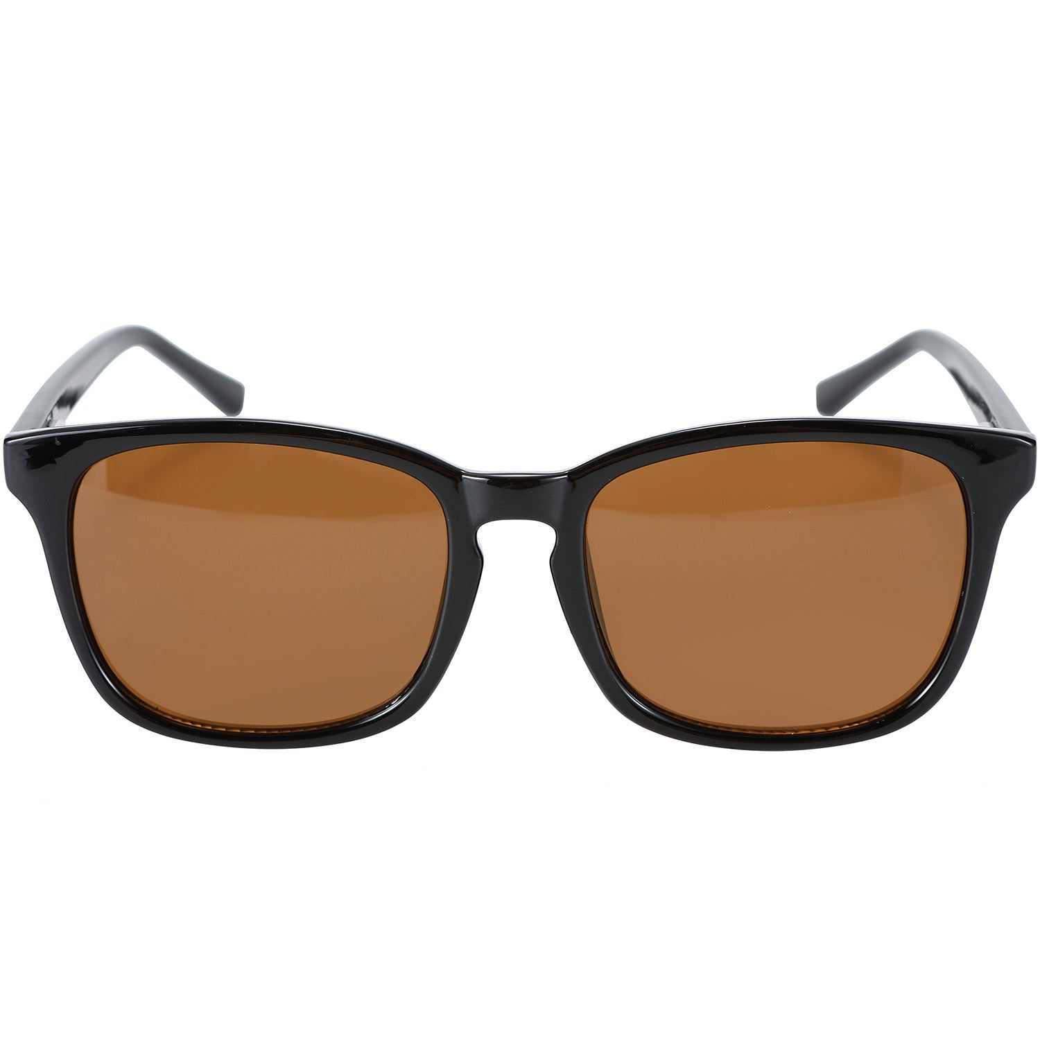 Night-time Brown Wayfarer Blue Light Blocking Glasses - Black